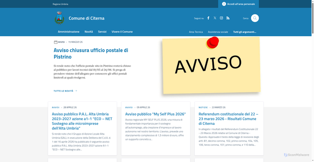 Security scan screenshot of https://www.citerna.net