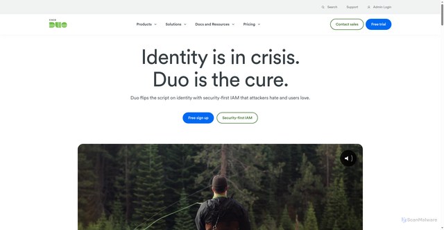 Security scan screenshot of https://api-a92f4054.duosecurity.com