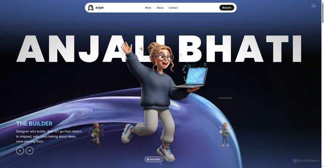 Security scan screenshot of https://anjali-bhati.com/