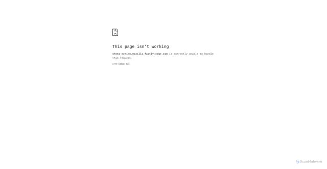 Security scan screenshot of https://ohttp-merino.mozilla.fastly-edge.com