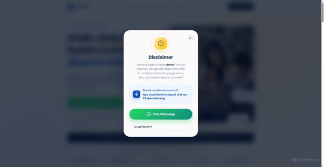 Security scan screenshot of https://demo-tutorv1.pages.dev/