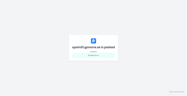 Security scan screenshot of https://spam01.gonorre.se:443/cgi-mod/mark.cgi