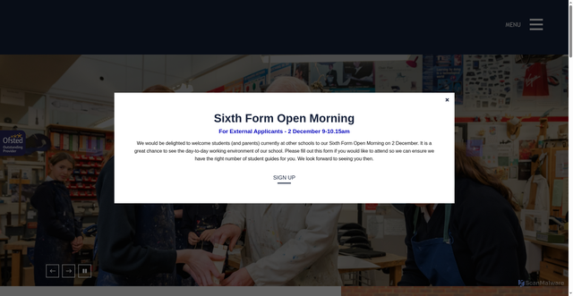Security scan screenshot of https://www.ahs.bucks.sch.uk/
