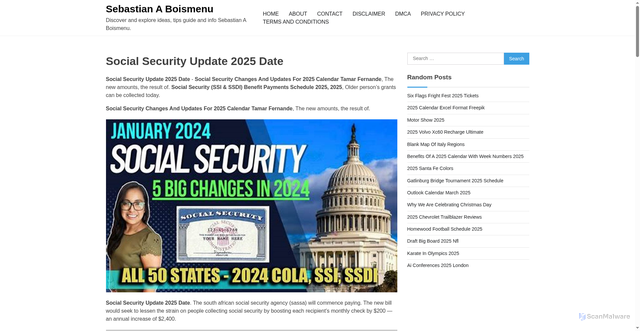 Security scan screenshot of https://sebastianaboismenu.pages.dev/plzcd-social-security-update-2025-date-lgkuk/