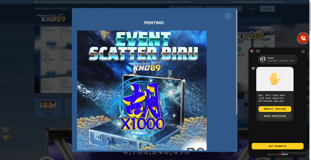 Security scan screenshot of https://kno89seven.com/
