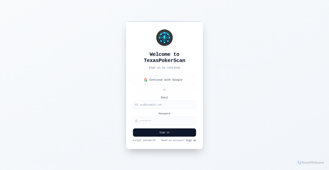 Security scan screenshot of https://txpoker.info/