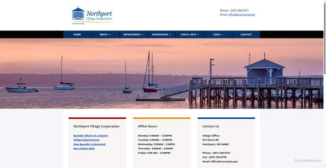 Security scan screenshot of https://nvcmaine.gov/