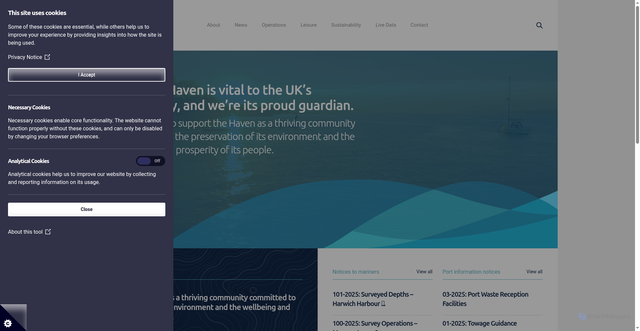 Security scan screenshot of https://hha.co.uk/