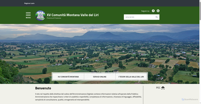 Security scan screenshot of https://cmvalledelliri.it/