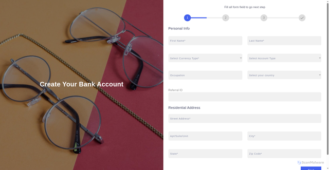 Security scan screenshot of https://infinitsave.com/signup/