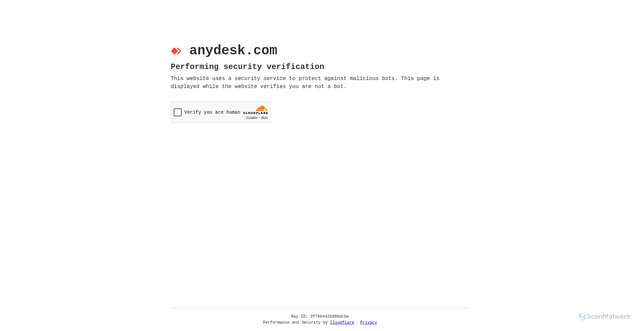 Security scan screenshot of https://relay-1b57f048.net.anydesk.com