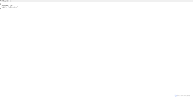 Security scan screenshot of https://geoloc2.thalia-apps.com