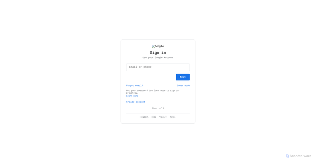 Security scan screenshot of https://kkotwal961-pixel.github.io/login.com/