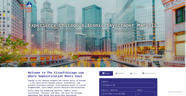 Security scan screenshot of https://cityofchicago.com/