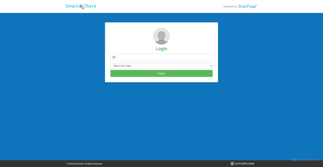 Security scan screenshot of https://smartcheck.sutherlandglobal.com