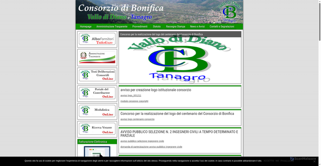 Security scan screenshot of https://www.bonificatanagro.it/