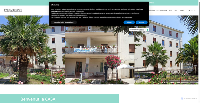 Security scan screenshot of https://www.ipabvagliasindi.com/