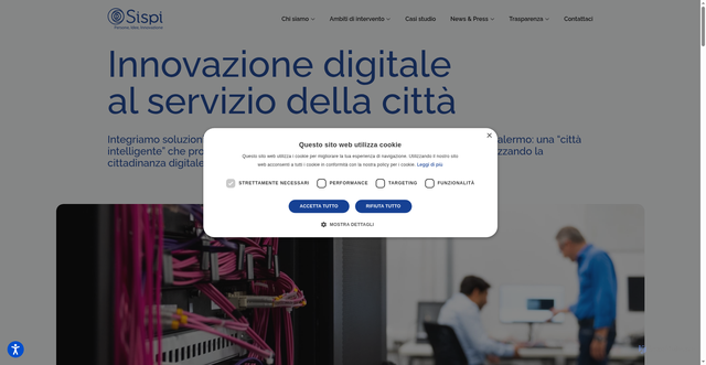 Security scan screenshot of https://www.sispi.it/