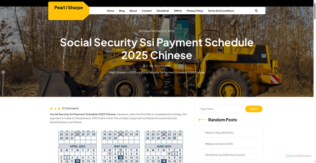 Security scan screenshot of https://pearljsharpel.pages.dev/vluab-social-security-ssi-payment-schedule-2025-chinese-rdmut/
