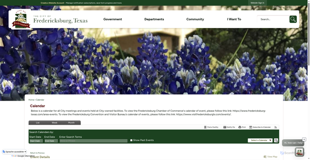 Security scan screenshot of https://www.fbgtx.org/Calendar.aspx?EID=2657