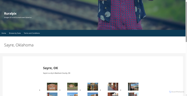 Security scan screenshot of https://ruralpix.com/sayre-ok/