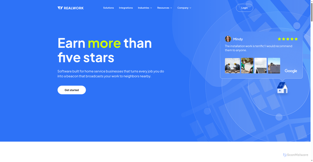 Security scan screenshot of https://realworklabs.com