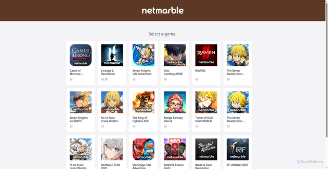 Security scan screenshot of https://forum.netmarble.com