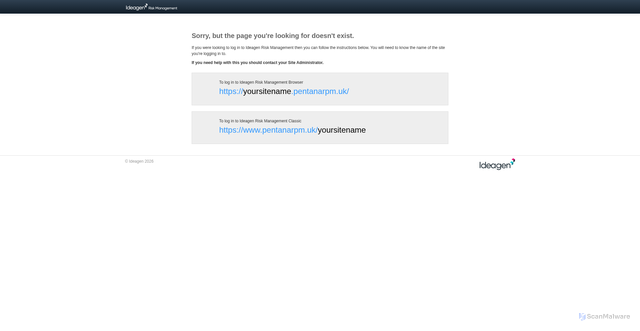 Security scan screenshot of https://pentanarpm.uk