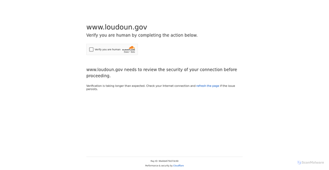 Security scan screenshot of https://www.loudoun.gov/