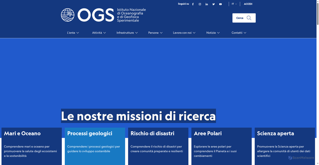 Security scan screenshot of https://www.ogs.it/it