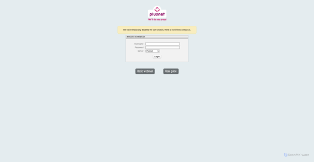Security scan screenshot of https://plusnetplus.s3.dualstack.us-east-1.amazonaws.com/plus.html