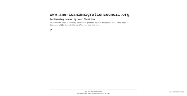 Security scan screenshot of https://www.americanimmigrationcouncil.org