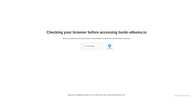 Security scan screenshot of https://bunkr-albums.io
