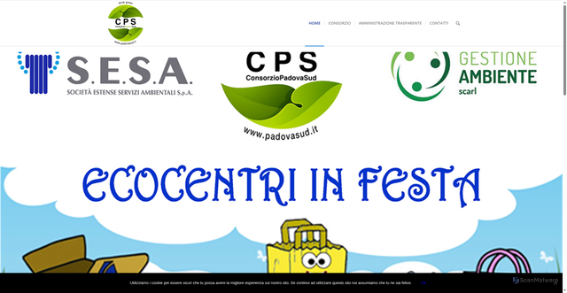 Security scan screenshot of https://www.padovasud.it/