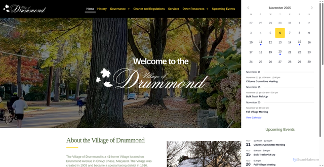 Security scan screenshot of https://drummondmd.gov/