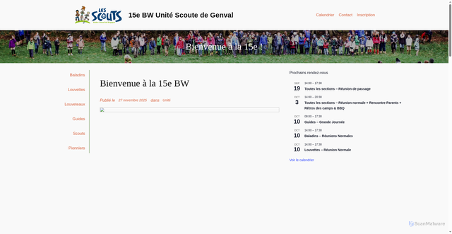 Security scan screenshot of https://15bw.be