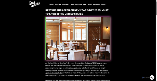 Security scan screenshot of https://goodthomas.net/restaurants-open-on-new-years-day/