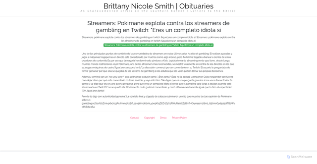 Security scan screenshot of https://ddsgrowthsitus-851j992sno.edgeone.app/10517-streamers-pokimane-explota-contra-los-streamers-de-gambling-en-twitch-eres-un-completo-idiota-si.html