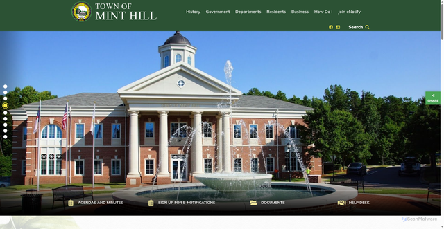 Security scan screenshot of https://minthill.gov/