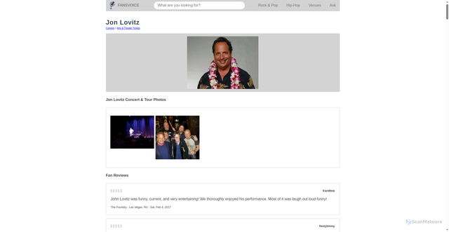 Security scan screenshot of https://fansvoice.net/4892/Jon-Lovitz