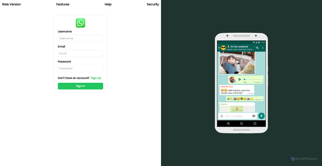 Security scan screenshot of https://www.react-whatsapp-clone-ten.vercel.app/