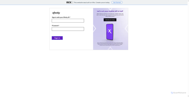 Security scan screenshot of https://qimojihe.wixsite.com/my-site-2