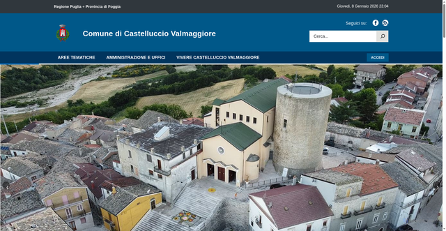 Security scan screenshot of https://www.comune.castellucciovalmaggiore.fg.it/