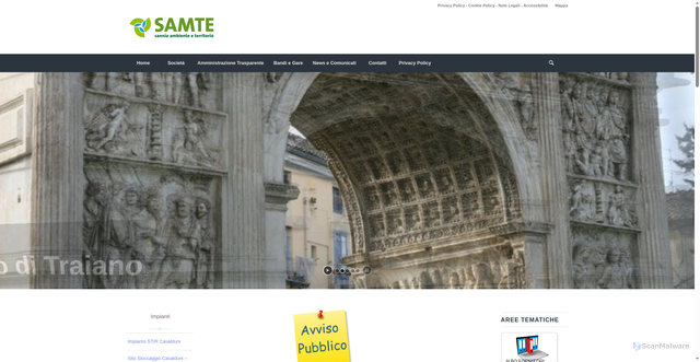 Security scan screenshot of https://www.samte.it/