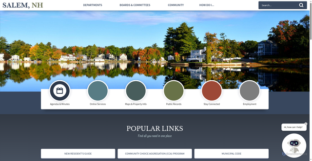 Security scan screenshot of https://salemnh.gov/