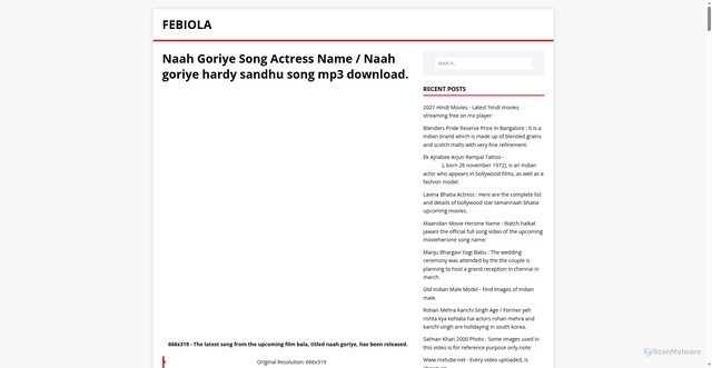 Security scan screenshot of https://labioser.pages.dev/post/naah-goriye-song-actress-name/