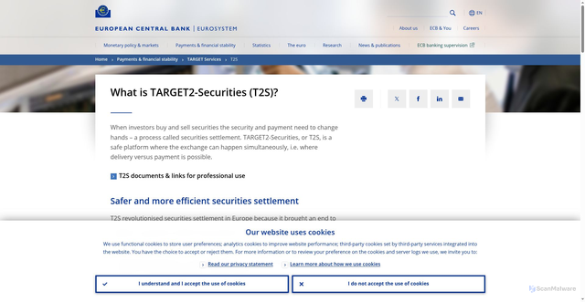 Security scan screenshot of https://www-ecb-europa-eu.ax4z.com