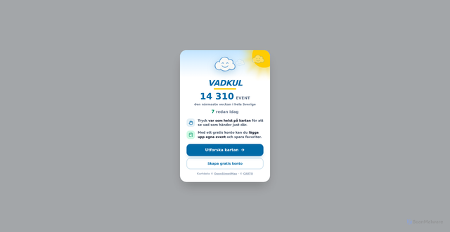 Security scan screenshot of https://vadkul.se