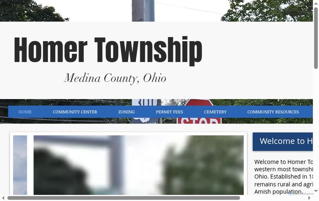 Security scan screenshot of https://www.homertwpohio.gov/