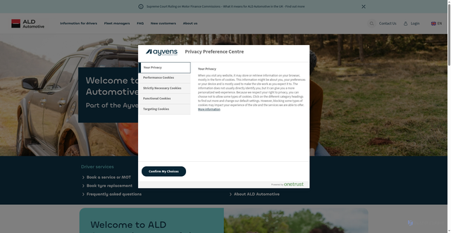 Security scan screenshot of https://aldautomotive.co.uk